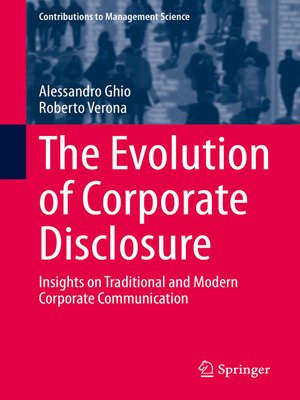 cover image of The Evolution of Corporate Disclosure